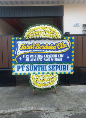 Papan Bunga Duka di Bengkayang